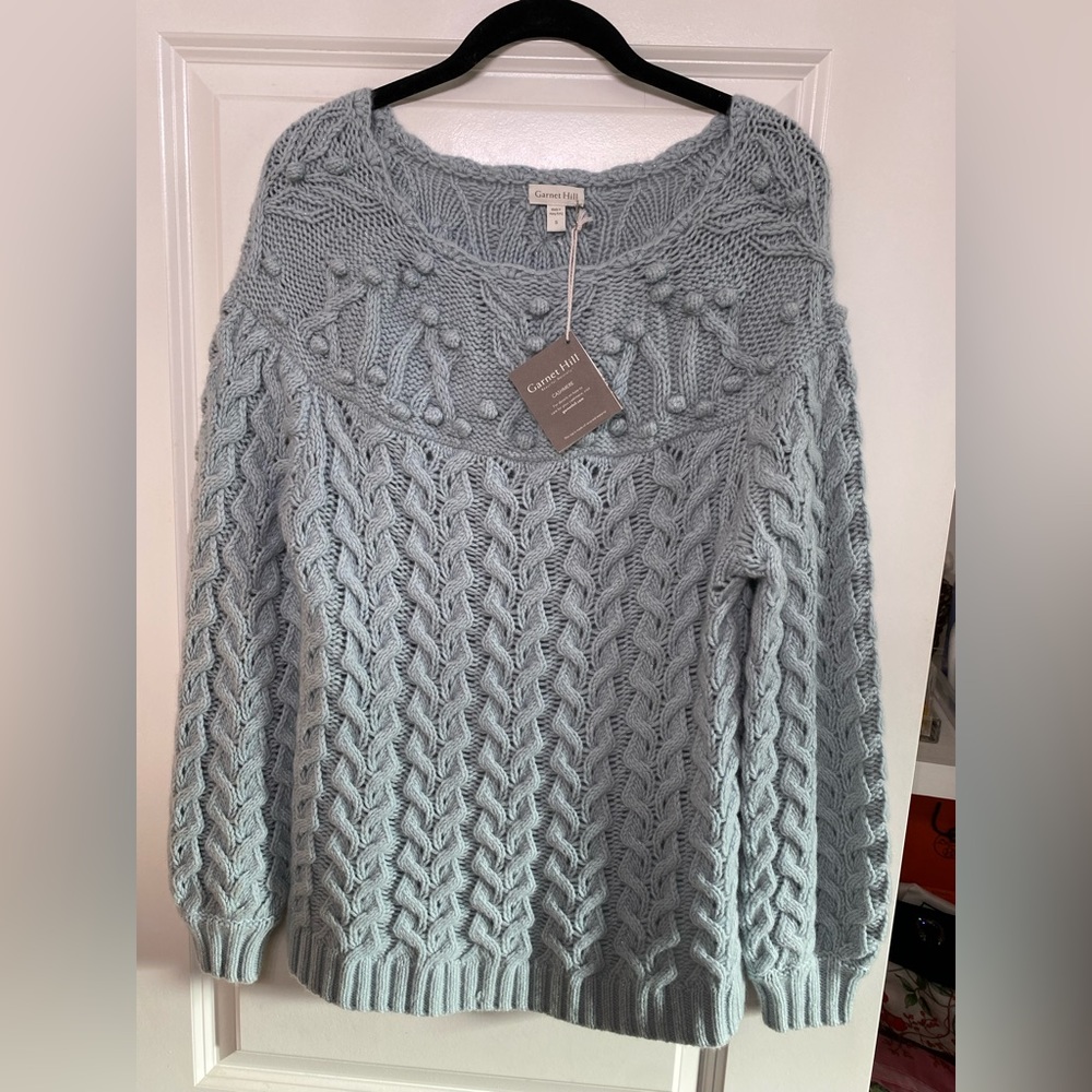 Garnet Hill Cashmere Sweater NWT